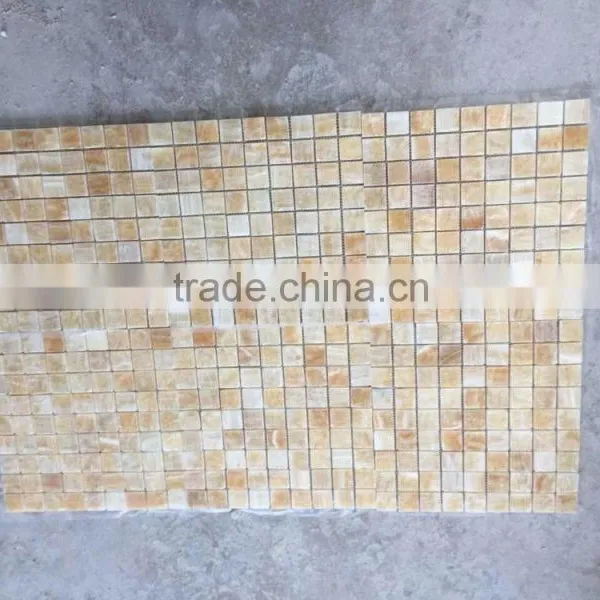 Yellow Onyx Mosaic, Marble Mosaic