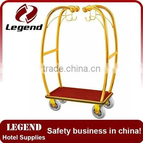Economy Golden Flower Luxury Baggage Trolley photo-6