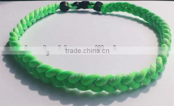 Triple Braided Titanium Cheap Sports Rope Necklace,thick Rope Necklace,cross Rope Necklace photo-3