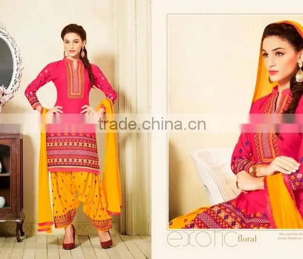EMBROIDARY COTTON PATIYALA SUIT photo-6