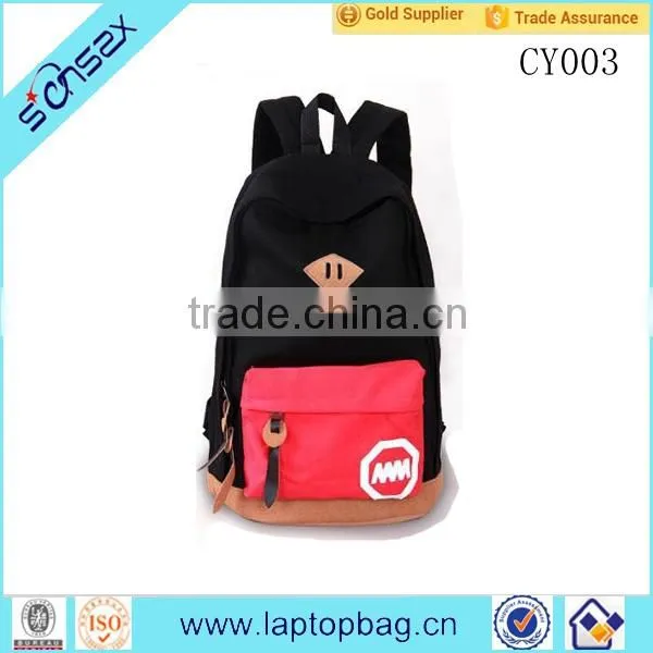 Cheap Promotional Canvas Rucksack for School Girls Quality Choice photo-4