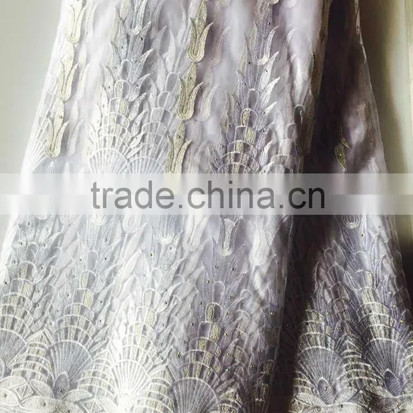 Good Quality African French Net Lace Woman Wear Cod Lace Fabric photo-3