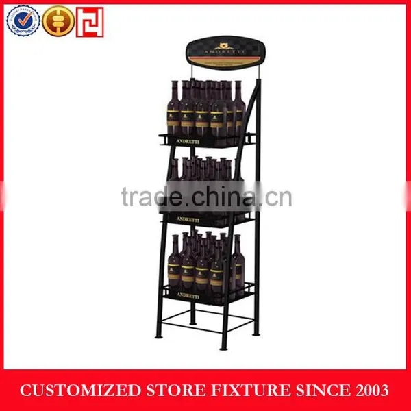 Factory Wholesale Metal Wine Display Racks