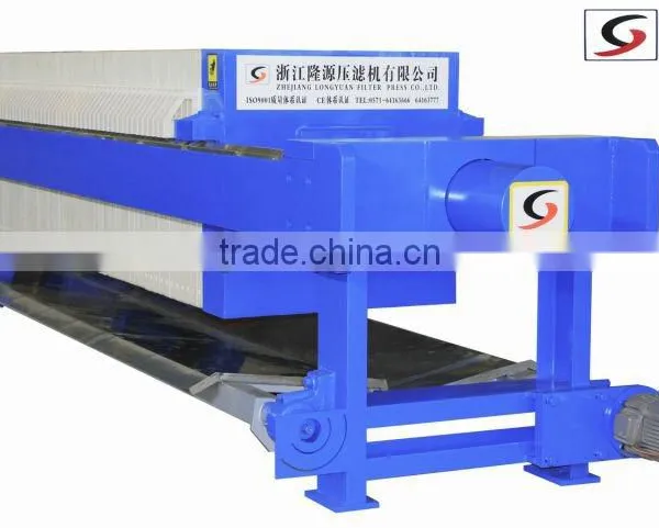 PP Membrane Filter Press for Wastewater Treatment With SS Drip Tray