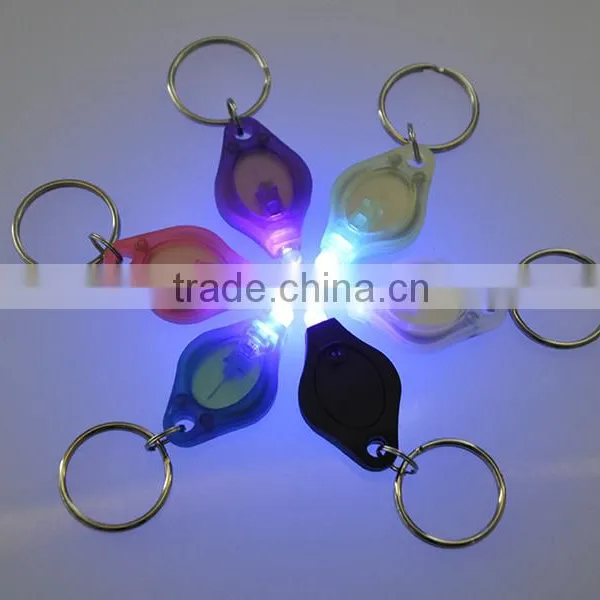 395-400nm Cheap Custom Fashion Keychain Purple Light UV LED Key Chain photo-2