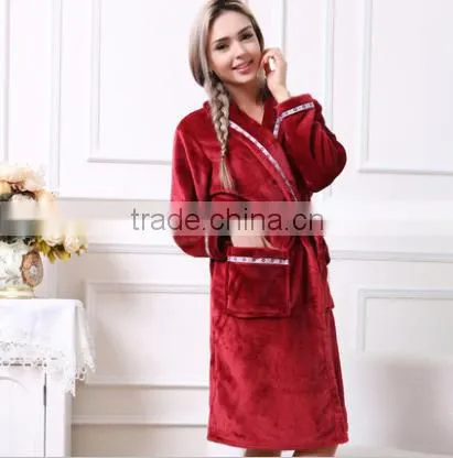 New Fashion Adult Fleece Lovely Pajamas Adult Sleepwear