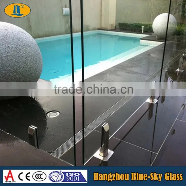 LT 8mm 10mm 12mm Clear Toughened Glass for Fence Panels photo-5
