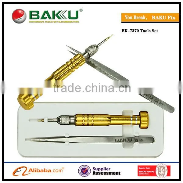 BAKU High Qualtiy Precision 2 In 1 Screwdriver Set With Tweezer Repairing Screwdrive Set BK-7270 photo-5