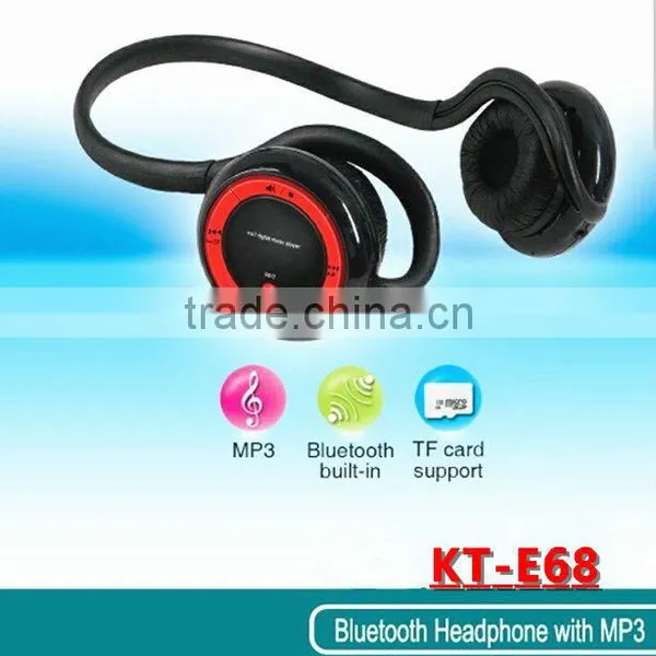 Bluetooth Headset With MP3 Player KT-E68 With CE FCC ROHS Certificate