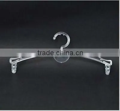 Clear Plastic Hanger With Lingerie