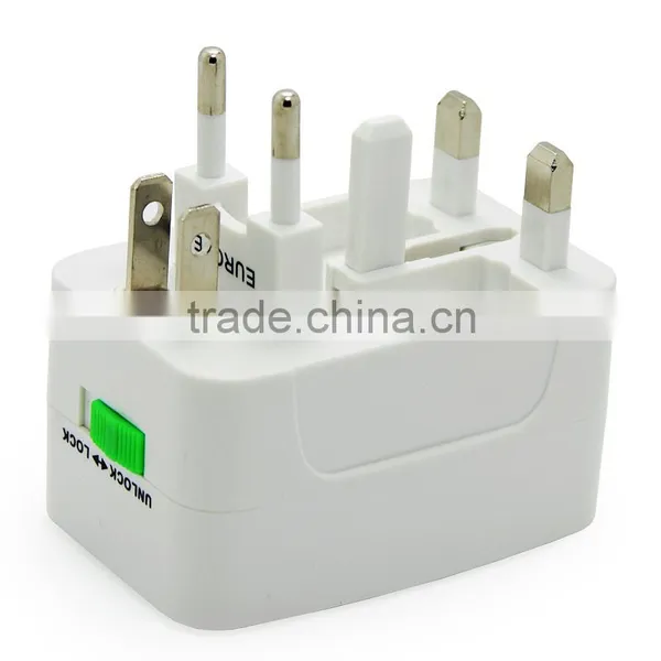 High Quality Universal International Plug Adapter 2 USB Port World Travel AC Power Charger Adaptor photo-4