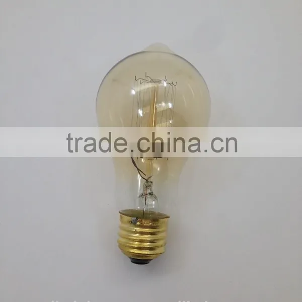 A19 110/220V 40W Amber Edison Incandescent Lamp E26/E27 photo-2