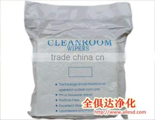 Heat-sealed Cut Polyester Cleanroom Microfiber Wiper Industrial Use photo-5