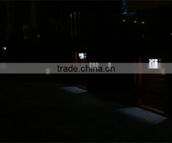 Decoration Hotel or Garden Black Abs RetroStyle Waterproof Solar Wall Lamp