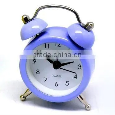 Mini Cutey Decorate Quartz Analog Metal Desk Clock photo-2