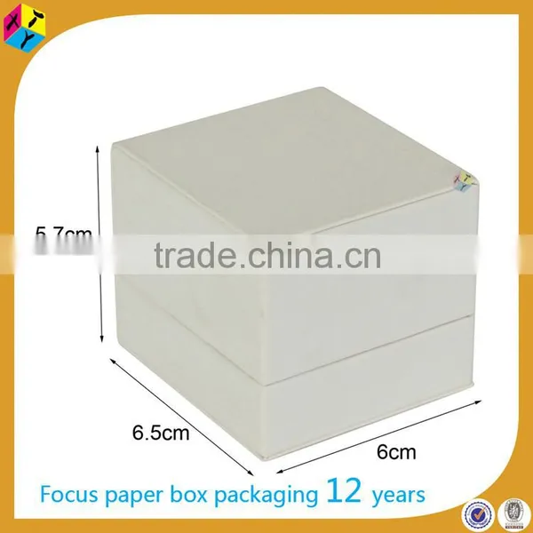 White Mini Cheap Manufacturer Jewelry Velvet Box photo-2