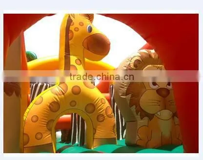 3.3mWx20mLx6mH Tropical Theme Giant Adult Inflatable Obstacle Course for Sale Large Inflatable Games photo-4