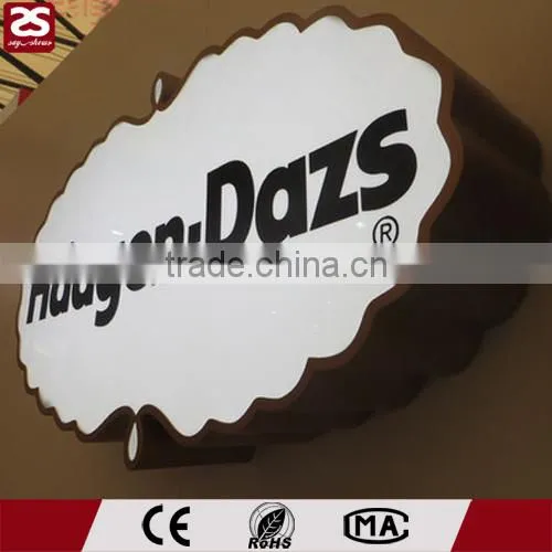 Advisting Front Acrylic Surface Stainless Steel Side Custom Signage photo-2