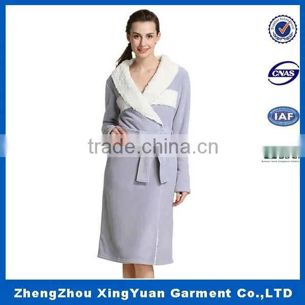 Cheap Wholesale Sex Kimono Cotton Waffle Bath Robe for Women photo-5
