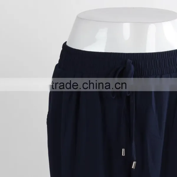 F5S30043 Casual Dark Blue Women Slacks photo-4