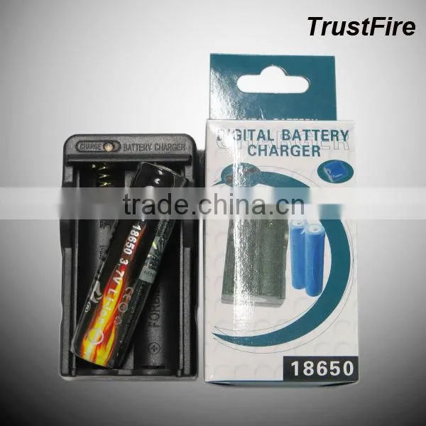TrustFire 3.7V 18650 Battery Charger Black 110V~240V Li-ion Battery Charger With US EU Plug