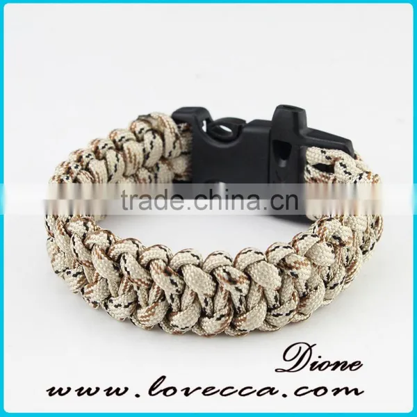 Outdoor Wholesale Paracord Bracelet With Logo, Military 550 Paracord With Firestarter and Flint photo-6