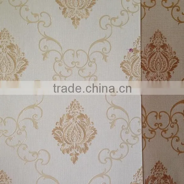 Times Small Damask Flowers Vinyl Wallpaper photo-4
