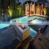 Indoor and outdoor used insert type alcohol fireplace