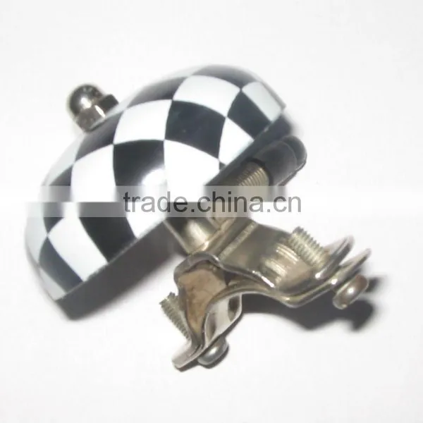 Bike Bell Chess Board , Black and Light Silver by Biria