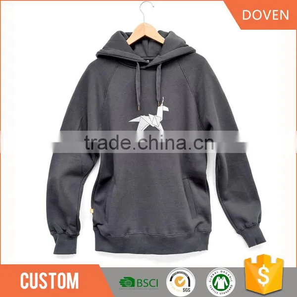 Windproof Terry Hoodie Black Man Loose Hoodie photo-6