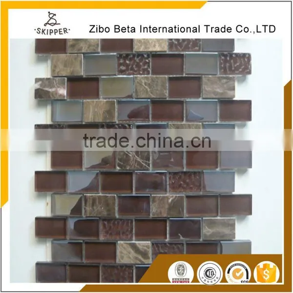 China Hot-Selling Glass Pebble Mosaic Tile Price photo-4