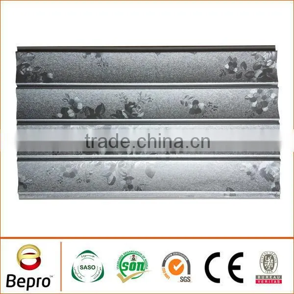 25cm Four Grooves Groove Decorative PVC Wall Panel for Bathroom photo-4