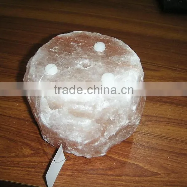 Himalayan Natural Crystal Rock Salt Tea Light ( Natural Design) photo-5