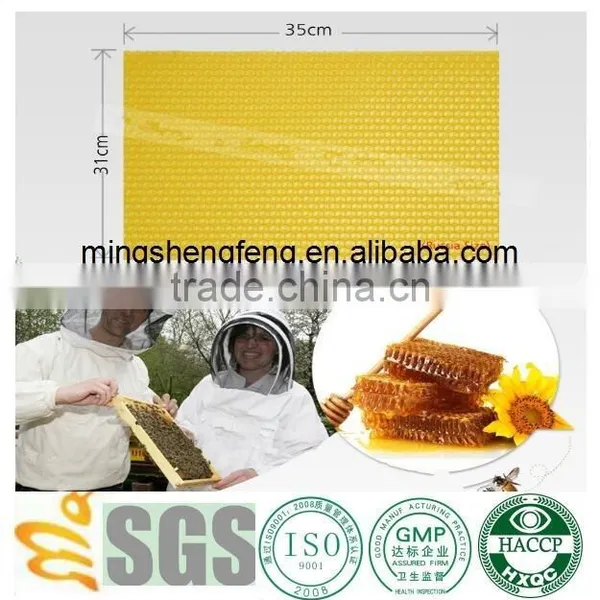 2016 Hot Sale 100% Beeswax Foundation Honey Comb Foundation Sheet photo-3