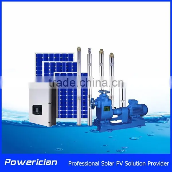 AC Solar Pumping System 400W 24 Meters Head Deliver 3 Tons per Hour photo-2