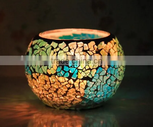 Glass Mosaic Candle Holder Passed CE,CQC and ROHS photo-4