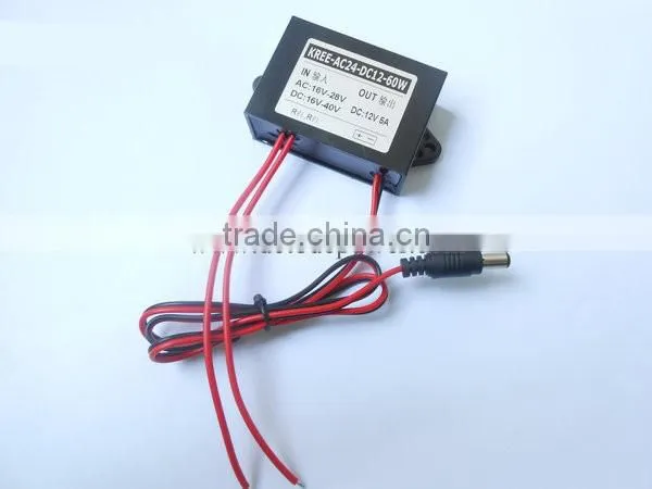AC-DC 24V Turn 12V5A Monitor Power AC24V Turn DC12V3A 4A 5A Buck Power Converter photo-4