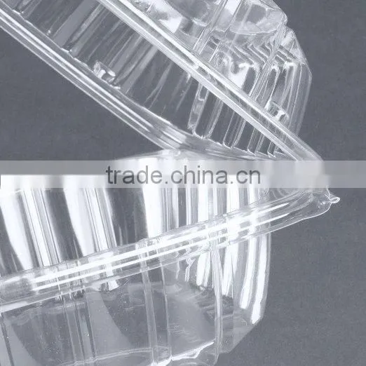Disposable Clear Hinged Clamshell Roll Cake Container photo-5