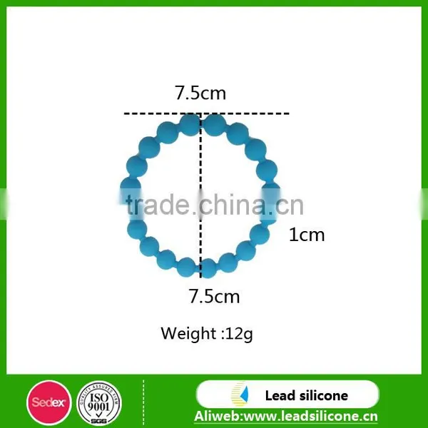 2015 Food-graded Fashionable Charming Silicone Bead Bracelet photo-3
