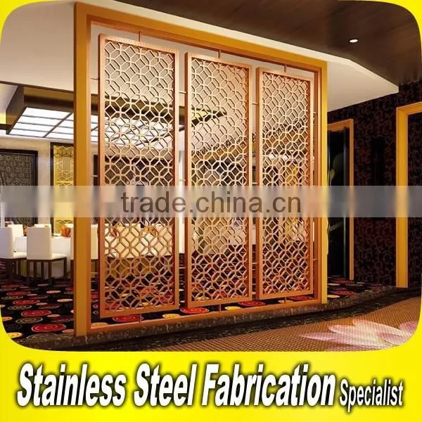 Damp-proof Decorative Stainless Steel Living Room Folding Partition Wall photo-4