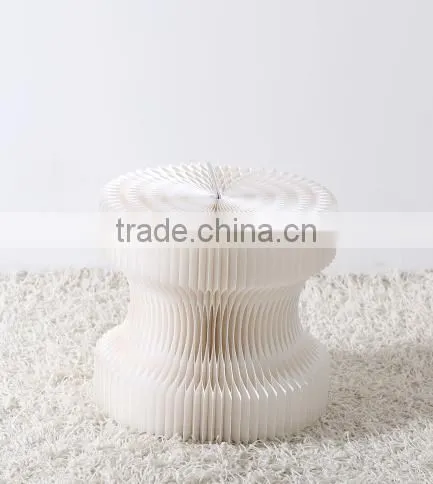 Popular Simplify Natural Portable Easy to Transport Living Room Paper Stool photo-3