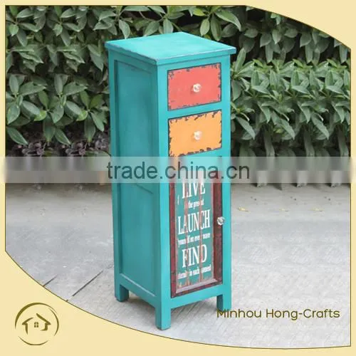 Tall Thin Storage Wood Cabinet photo-2