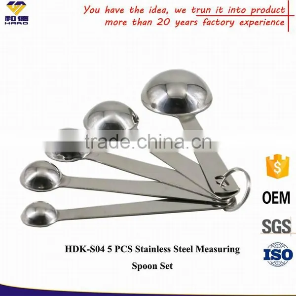 China Manufacturer Made 5 PCS Custom Stainless Steel Measuring Spoon For Sale photo-2