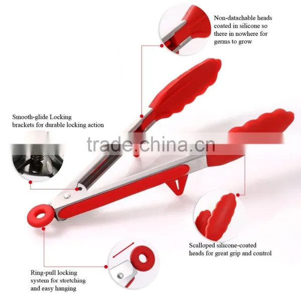 13inches Kitchen Cooking Tong for Food Clip photo-5