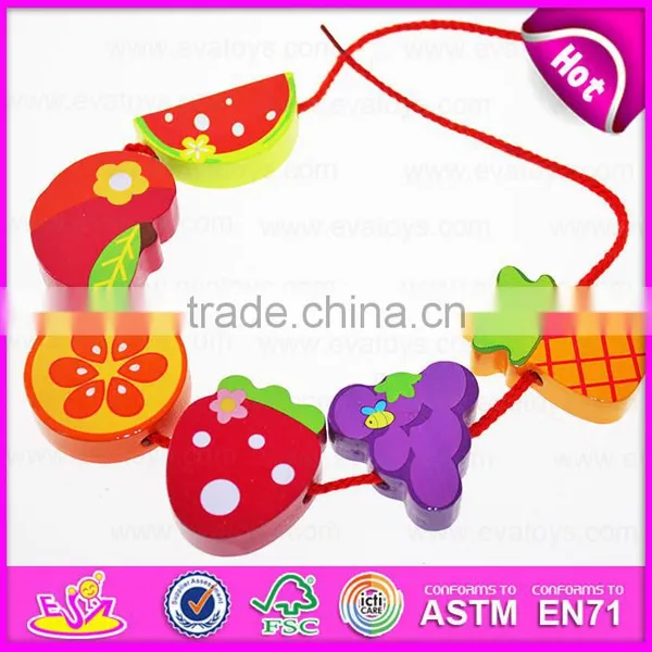 2015 Wooden Happy Threading Toys for Kids,Children DIY Hand Threading Toy,Threading Educational Kids Wooden Blocks Toy W11E041 photo-5