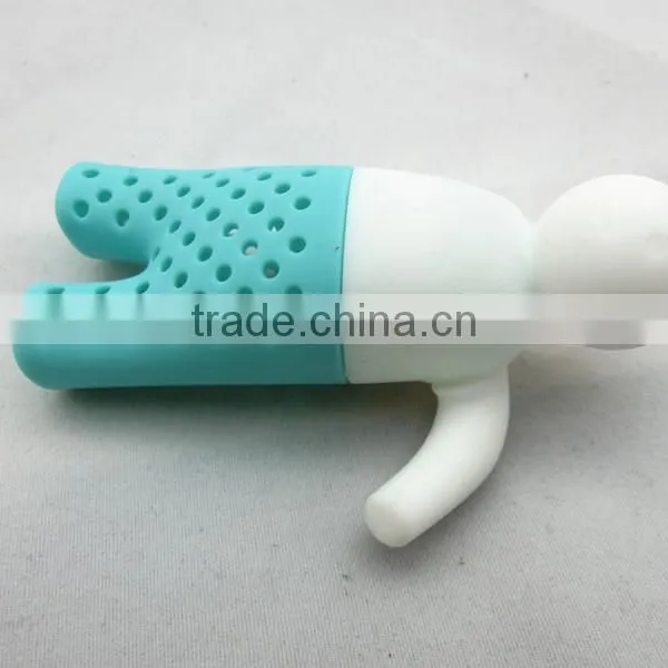 Coffee or Tea Tools 2015 Food Grade Material Mr Tea Silicone Tea Infuser photo-3