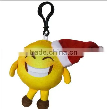 Cheap Christmas Keychain Stuffed Emoji Gift Plush Promotional Keychain photo-3