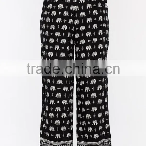 2017 Summer Lady Custom Animal Print Light Weight Pants Hotsale photo-5