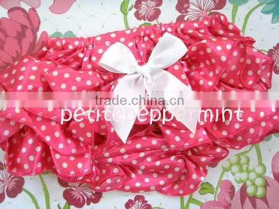 Boutique Girls Clothing Icing Shorts Bloomers Plain Pink Chiffon Baby Kids Girls Bloomers photo-2