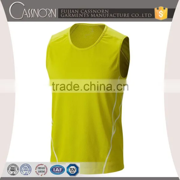 Man Sleeveless O-neck Polyester T-shirt for Sports photo-4